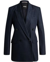 BOSS - Blazer Met Dubbele Rij Knopen - Lyst