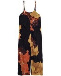 Bimba Y Lola - Button Abstract Jumpsuit - Lyst