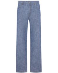 Fendi - Jean Droit À Patch Logo - Lyst