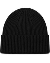 Laneus - Ribbed-Knit Beanie Hat - Lyst