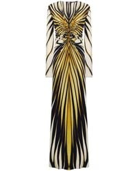 Roberto Cavalli - Ray Of Print Maxi Dress - Lyst