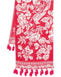 FARM Rio - Bird floral-print beach cover-up - Lyst