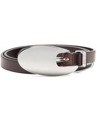 DIESEL - Narrow Silk And Nylon Belt - Lyst