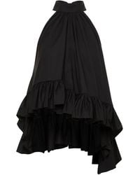 Azeeza - Plath Ruffled Poplin Top - Lyst