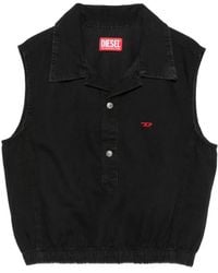 DIESEL - De-Drey Cropped Sleeveless Top - Lyst