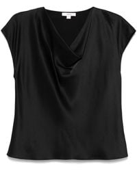 Vince - Blusa Con Scollo Drappeggiato - Lyst
