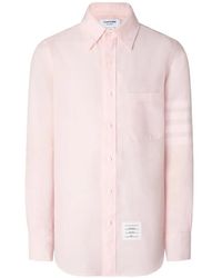 Thom Browne - Linen 4-Bar Shirt - Lyst