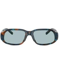DIESEL - Tortoiseshell-Effect Rectangle-Frame Sunglasses - Lyst