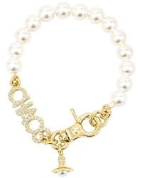 Vivienne Westwood - Bracelet Chaos À Perles Serti De Cristaux - Lyst