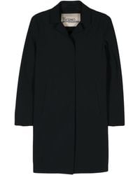 Herno - Notched-collar Single-breasted Coat - Lyst