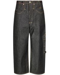 Junya Watanabe - Vaqueros Rectos Con Costuras En Contraste - Lyst