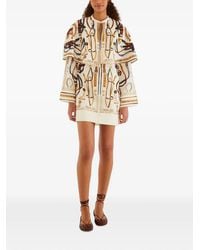 FARM Rio - V-Neck Mini Dress - Lyst