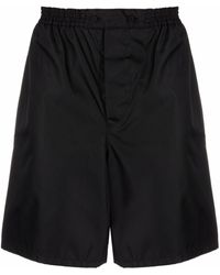 Prada - Bermuda Shorts Met Elastische Taille - Lyst