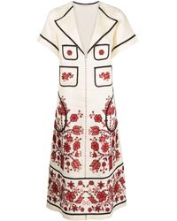 Vita Kin - Sasha Embroidered Linen Midi Dress - Lyst