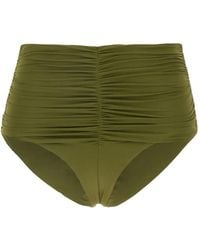 MAISON ANANA - Ruched High-Waisted Bikini Bottoms - Lyst