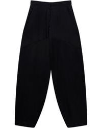 Stella McCartney - Panelled Satin Tapered Trousers - Lyst