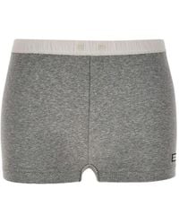 Entire studios - Ribbed Cotton Shorts - Lyst