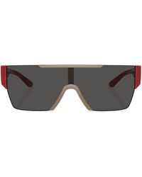Burberry - Tinted-lenses Mask-frame Sunglasses - Lyst