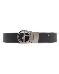 Giorgio Armani - Cintura Con Fibbia Logo - Lyst