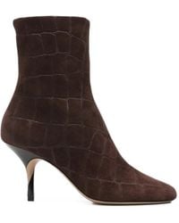 Jacquemus - Bottines À Effet Peau De Crocodile - Lyst