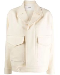 Ami Paris - Oversize-Jacke Aus Wolle - Lyst