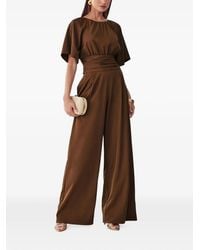Willa - Gathered Wide-Leg Jumpsuit - Lyst