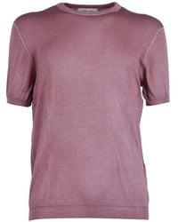L.B.M. 1911 - Fine-Knit Short-Sleeve T-Shirt - Lyst