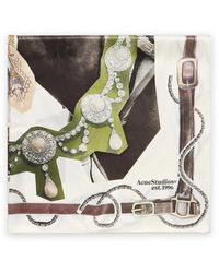 Acne Studios - Printed Silk Foulard - Lyst