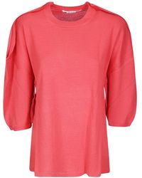 Comme des Garçons - Pull À Col Rond Et Manches Trois-Quarts - Lyst