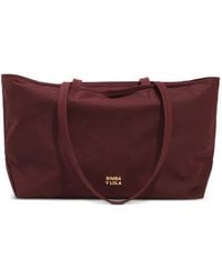 Bimba Y Lola - Medium Burgundy Coated Shopper Bag - Lyst