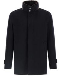 Herno - Cappotto A Collo Alto - Lyst