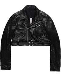 Rick Owens - Luke Stooges Cropped Jacket - Lyst