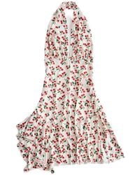 Guess - Cherry-Print Handkerchief-Hem Mini Dress - Lyst