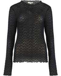 Vince - Haut En Dentelle À Manches Longues - Lyst