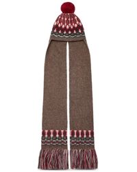 Maison Margiela - Fair Isle Pompom Beanie Hat - Lyst