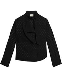 Isabel Marant - Emany Polka-Dot Draped Top - Lyst