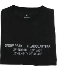 Snow Peak - Print-Detail Short-Sleeve T-Shirt - Lyst