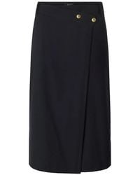 Pinko - Wrap-Front Button-Detail Skirt - Lyst