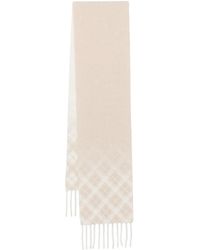 Eleventy - Chequered Fringed Scarf - Lyst
