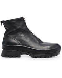 Guidi - Zipped Leather Ankle Boots - Lyst