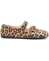 Agl Attilio Giusti Leombruni - Leopard-Print Ballet Flats - Lyst