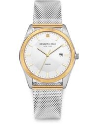 Kenneth Cole - Montre Classic Mm À Bracelet En Mesh - Lyst
