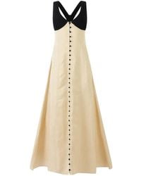 Rosie Assoulin - Buttoned V-Neck Maxi Dress - Lyst
