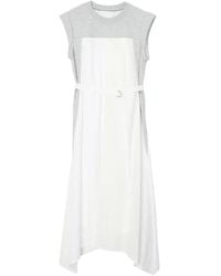 3.1 Phillip Lim - Terry Eyelet Belted Midi Dress - Lyst