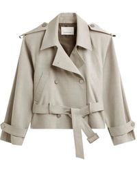 Frankie Shop - Double-Breasted Belted Jacket - Lyst