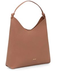 DKNY - Hobo Paula Pebbled Tote Bag - Lyst