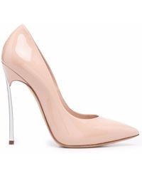Casadei - Blade Penny Pointed-toe Pumps - Lyst