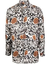 Edward Crutchley - Abstract-Pattern Long-Sleeve Shirt - Lyst