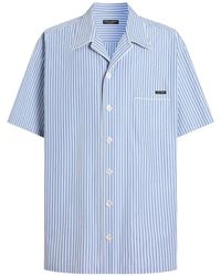 Dolce & Gabbana - Hawaii Striped Poplin Shirt - Lyst