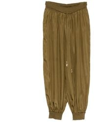 Zimmermann - Mahon Drawstring-Waist Gathered-Cuff Trousers - Lyst
